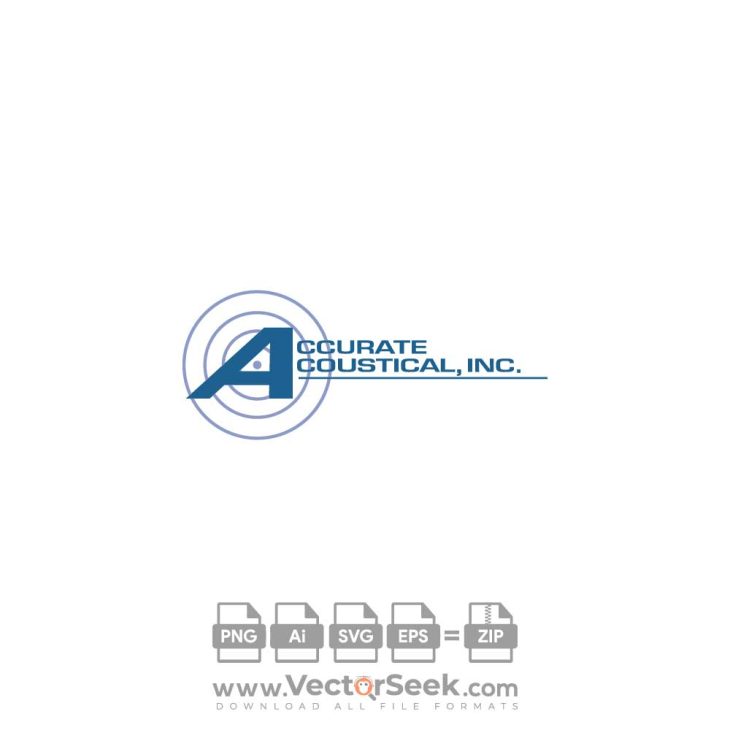 Accurate Acoustical Logo Vector
