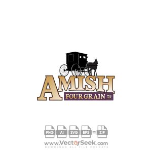 Amish Four Grain Logo Vector