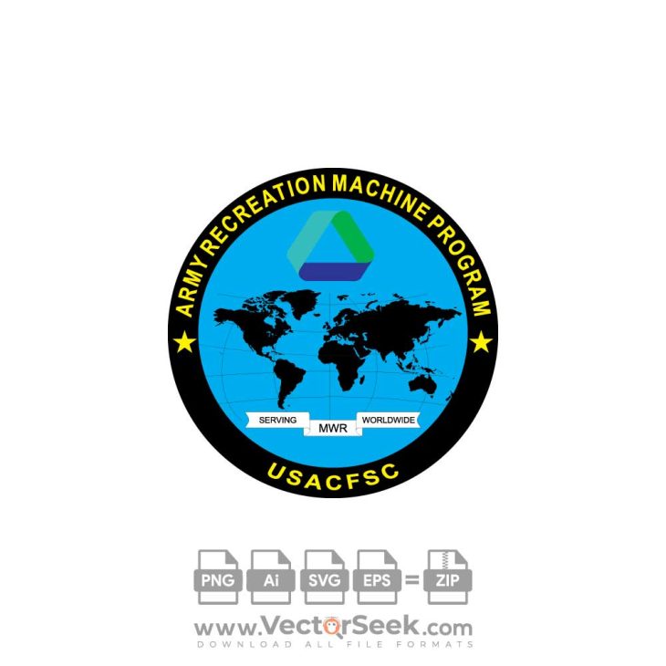 Army Recreation Machine Program Logo Vector