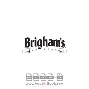 Brighams Ice Cream Logo Vector