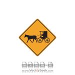 Carriage Crossing Logo Vector