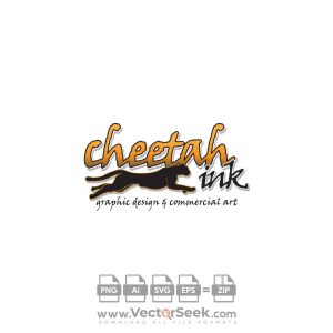 Cheetah Ink Logo Vector