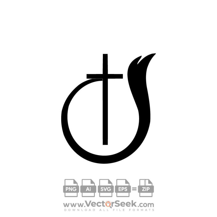 Church Of God BW Symbol Logo Vector