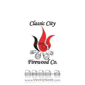 Classic City Firewood Logo Vector