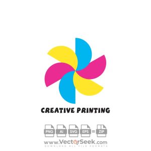 Creative Printing Logo Vector
