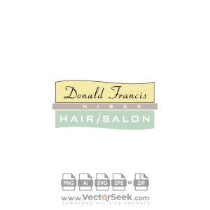 Donald Francis Hair Salon Logo Vector