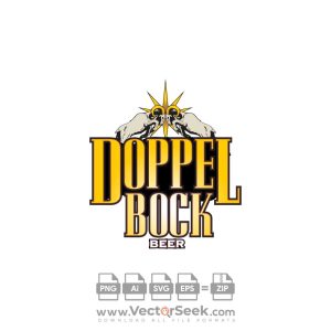 Doppel Bock Beer Logo Vector