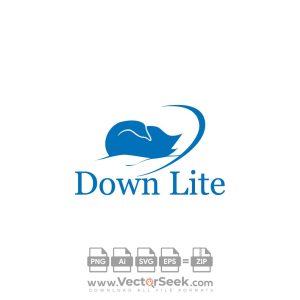 Down Lite Logo Vector