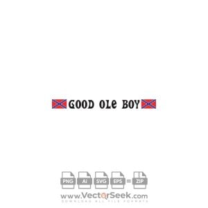 Good Ole Boy Logo Vector