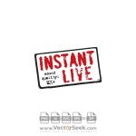 Instant Live Logo Vector