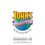 John’s Incredible Pizza Logo Vector