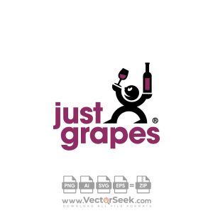 Just Grapes Logo Vector