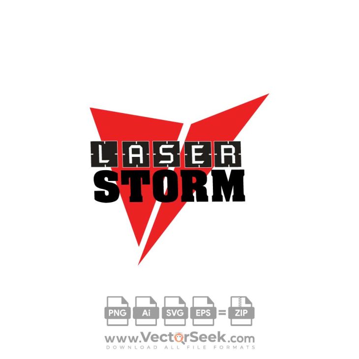 Laser Storm Logo Vector