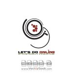 Let’s Go Online Logo Vector