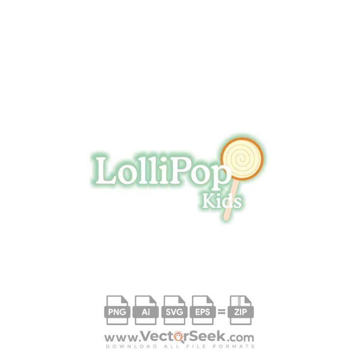 Lollipop Kids Logo Vector