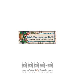 Mediterranean Grill Logo Vector