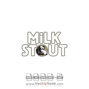 Milk Stout Logo Vector