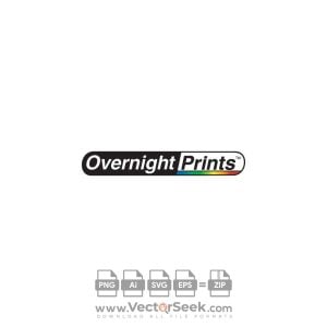 Overnight Prints Logo Vector