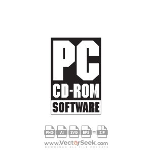 PC CD ROM Logo Vector