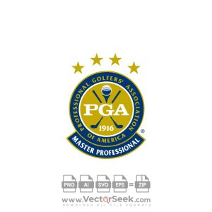 PGA Master Professional Logo Vector