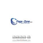 Page Zone Web Hosting Logo Vector