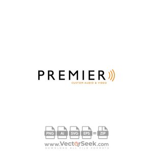 Premier Audio Logo Vector