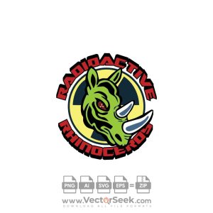 Radioactive Rhinoceros Logo Vector