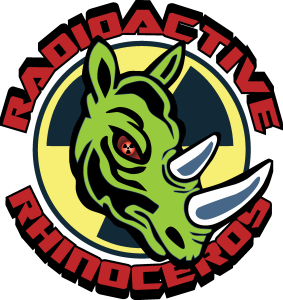 Radioactive Rhinoceros Logo Vector