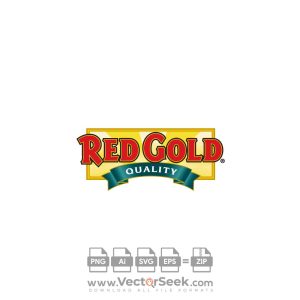 Red Gold Quality Logo Vector