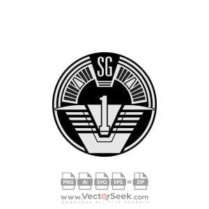 SG 1 Patch Logo Vector