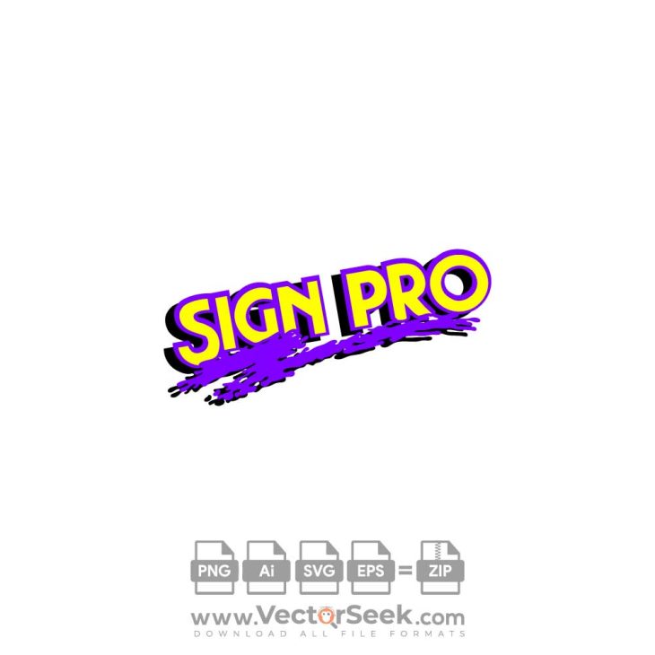 Sign Pro Logo Vector
