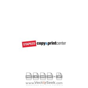Staples Copy & Print Center Logo Vector