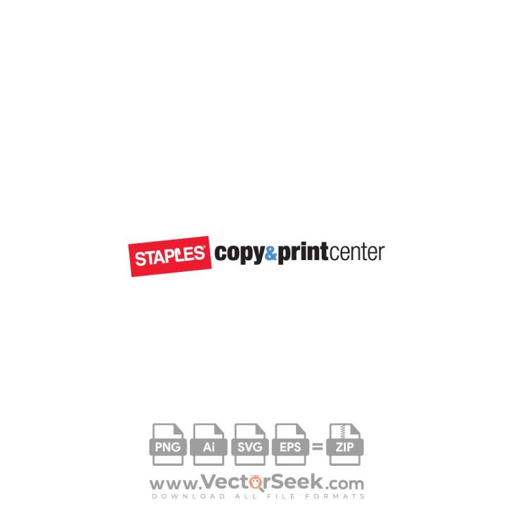 Staples Copy & Print Center Logo Vector (.Ai .PNG .SVG .EPS Free