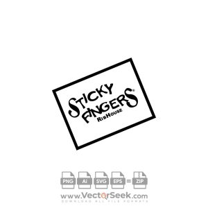 Sticky Fingers Ribhouse Logo Vector