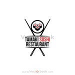 Tamaki Sushi Restaurant Logo Template