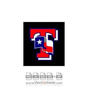 Texas Ranger T Flag Logo Vector