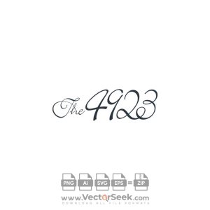 The 4923 Script Logo Vector