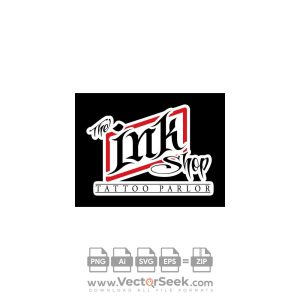 The Ink Shop Tattoo Parlor Logo Vector