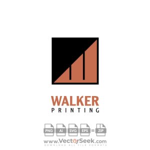 Walker Printing Logo Vector