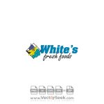 White’s Fresh Foods Logo Vector