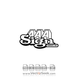 AAA Sign Company, Inc. Logo Vector