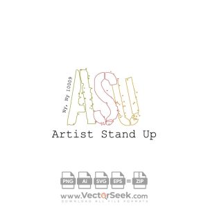 Artist Stand Up Logo Vector