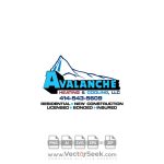 Avalanche Heating & Cooling Logo Vector