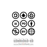 Creative Commons License Logo Vector