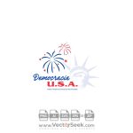 Democracia U.S.A. Logo Vector