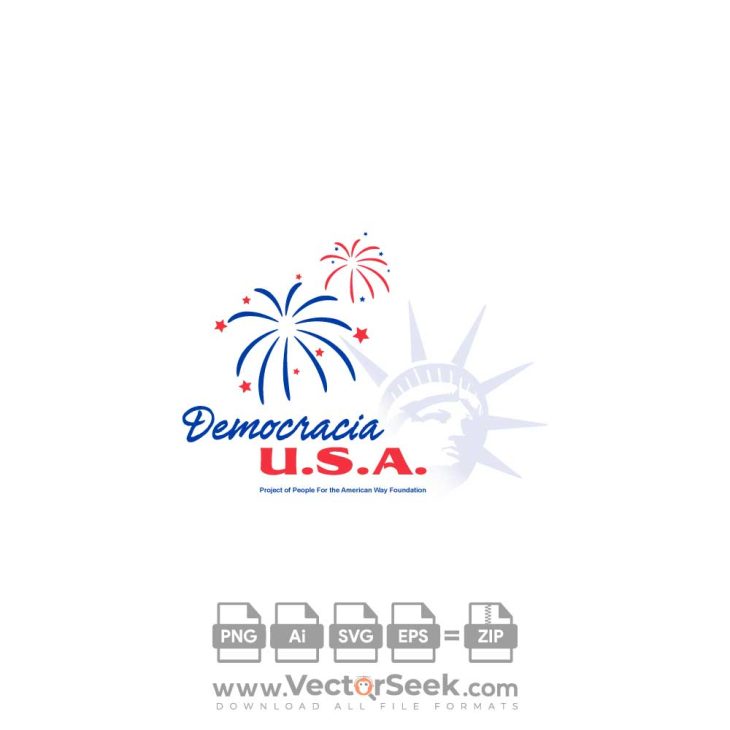 Democracia U.S.A. Logo Vector