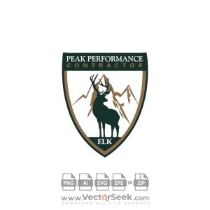 Elk Peak Performance Contractor Logo Vector