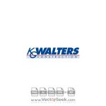 K G Walters Construction Logo Vector