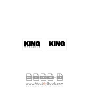 King Magazine Logo Vector