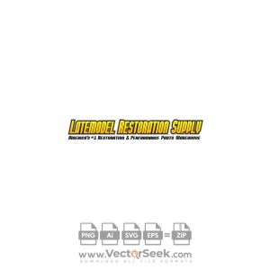 Latemodel Restoration Supply Logo Vector